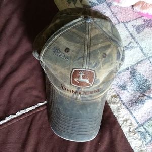 Vintage Camouflage John Deere Hat